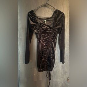 Elegant Black Velvet Dress